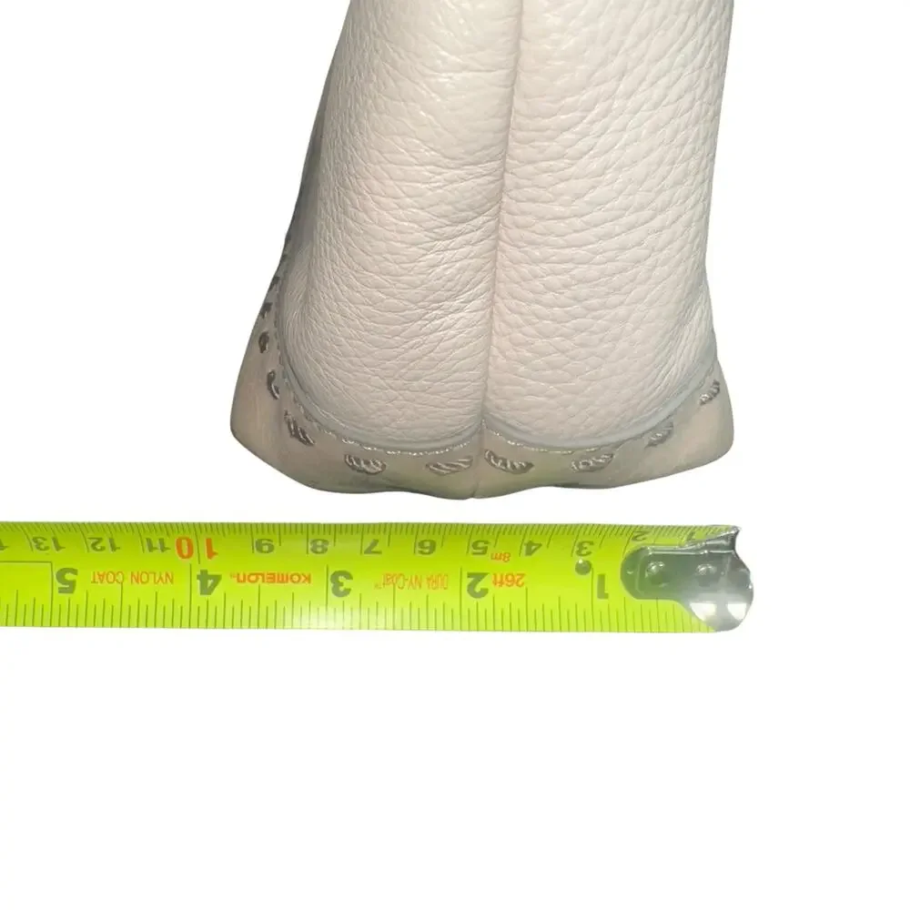 The Sak Leather Shoulder Bag Cream Brown Handle Boho Minimalist slouchy - Picture 9 of 13